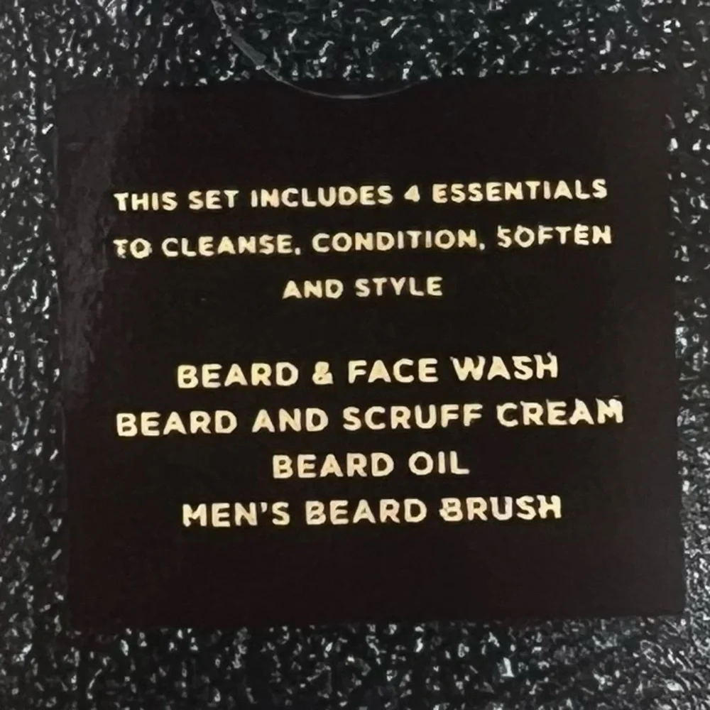 Bath & Body Works 4 Piece Beard Care Gift Set ~ Beard Brush, Wash, Cream, & Oil - Picture 7 of 7